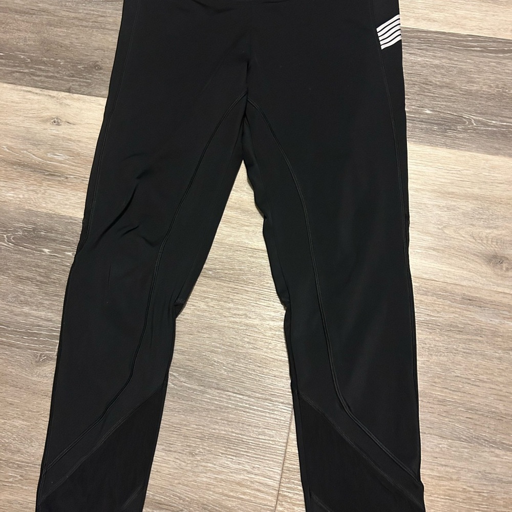 Black Athletic Leggings PINK